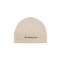 Givenchy Ribbed Embroidered Logo Beanie 'Eggshell'