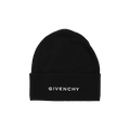 Givenchy Ribbed Embroidered Logo Beanie 'Black White'