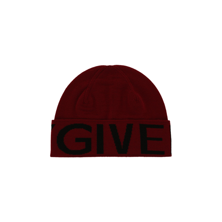 Givenchy Jacquard Logo Beanie 'Red Black'