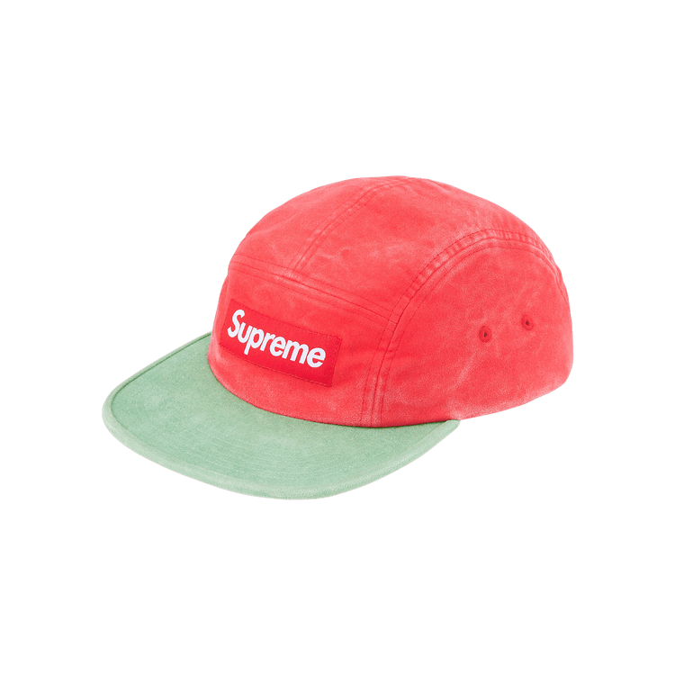 Supreme 2-Tone Moleskin Camp Cap 'Red'