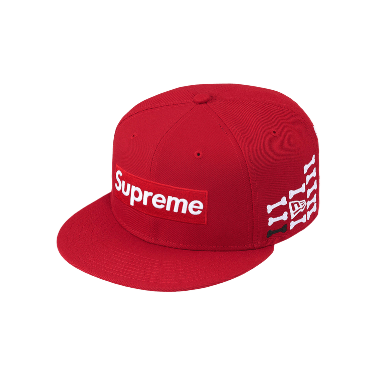 Supreme Bones Box Logo New Era 'Red'