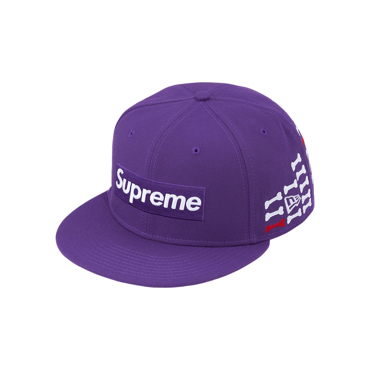 Supreme Bones Box Logo New Era 'Purple'
