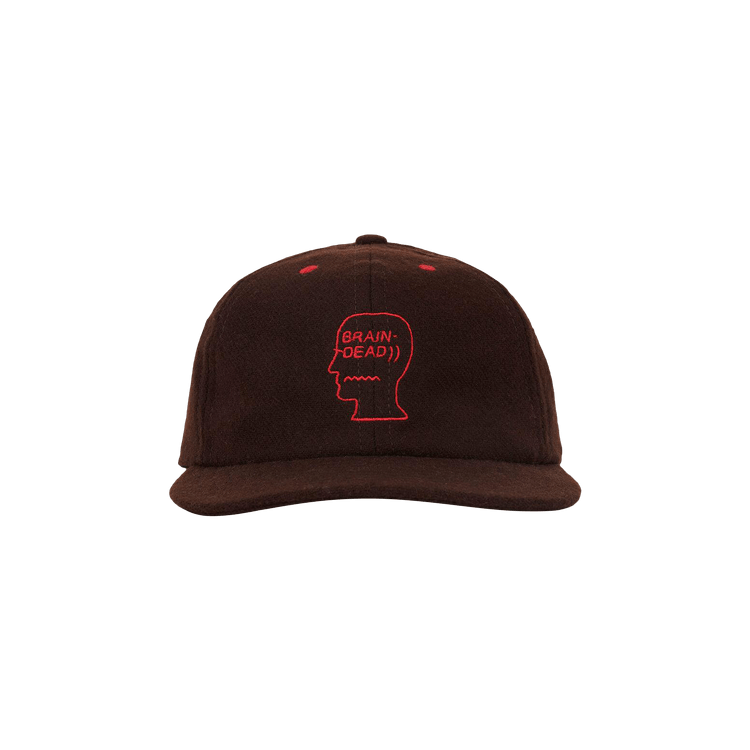Brain Dead Flannel 6 Panel Hat 'Brown'