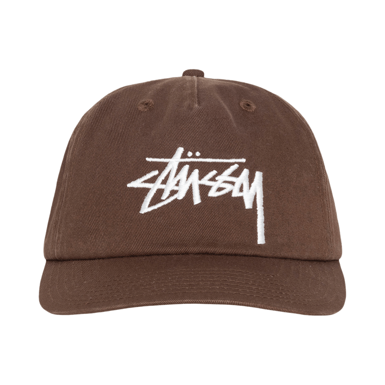 Stussy Big Stock Mid Depth Hat 'Chocolate'