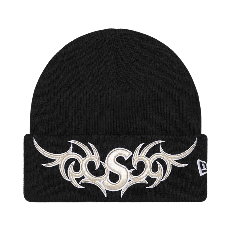 Supreme New Era Tribal S Logo Beanie 'Black'