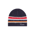 Corteiz Multi Stripe Knit Beanie 'Navy'