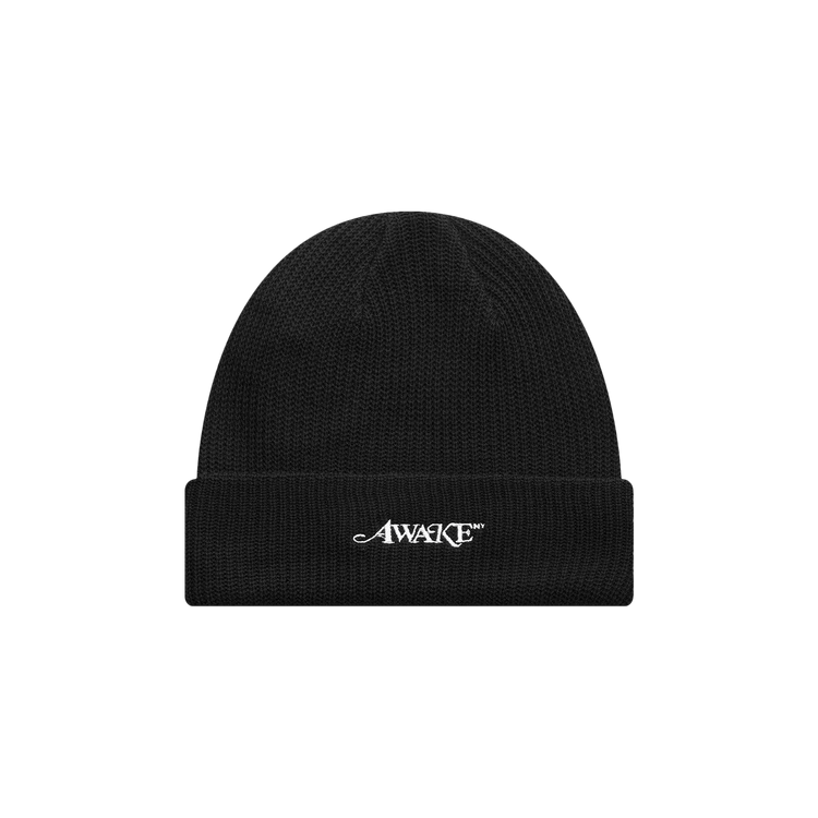 Awake NY Loose Gauge Knit Beanie 'Black'