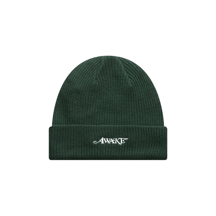 Awake NY Loose Gauge Knit Beanie 'Forest Green'
