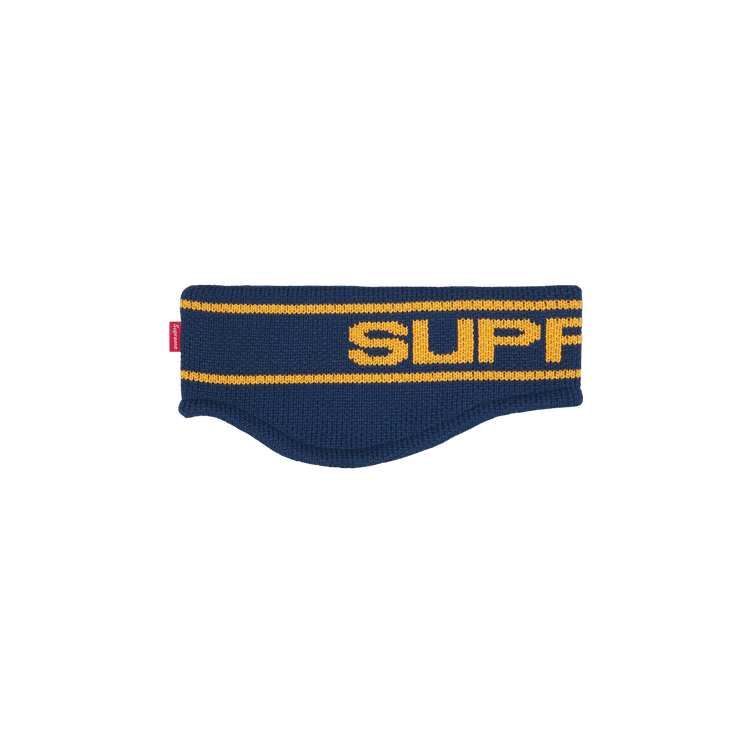 Supreme Contrast Logo Headband 'Navy'