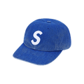 Supreme Pigment Coated Canvas S Logo 6-Panel 'Royal'