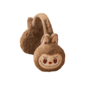 Pop Mart The Monsters Labubu Warm Fluffy Holiday Series Plush Earmuffs 'Brown'