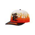 Hellstar Flame Vintage Snapback Hat 'Cream/Black'