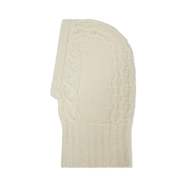 Magda Butrym Knitted Cotton Balaclava 'Ivory'