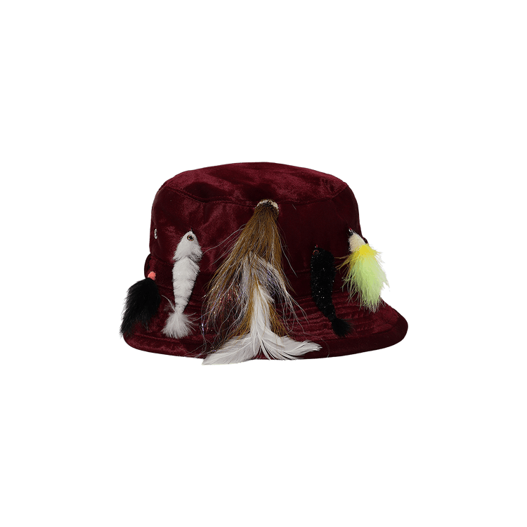 Melrose High Big Fi$H Bucket Hat 'Maroon'