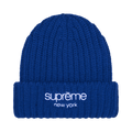 Supreme Chunky Rib Classic Logo Beanie 'Royal'