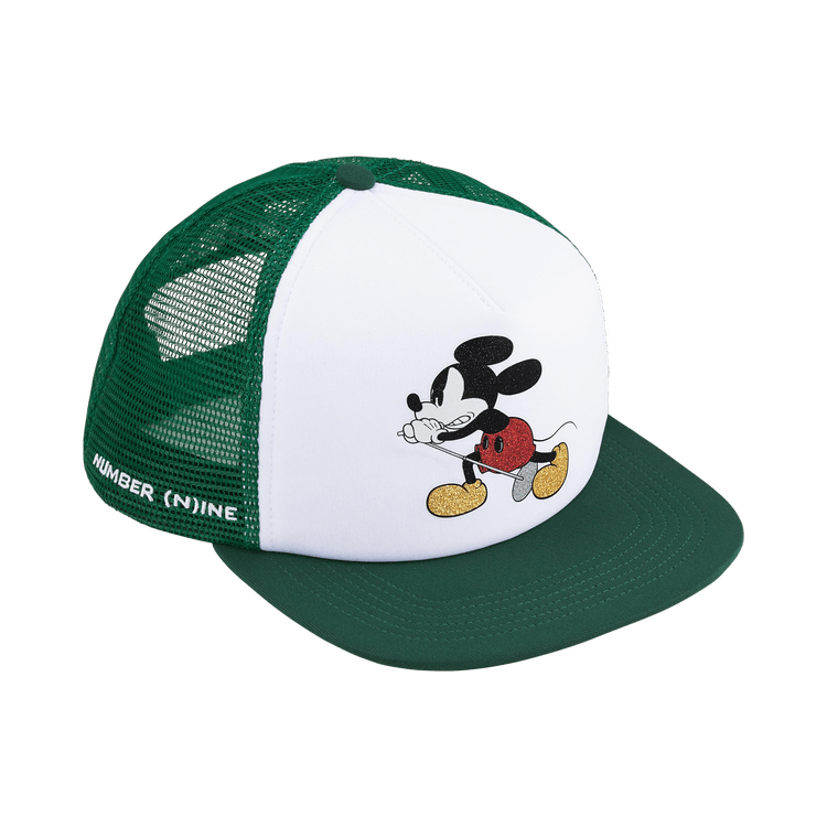 Supreme x Number (N)Ine x Mickey Mouse Mesh Back 5-Panel 'Green'