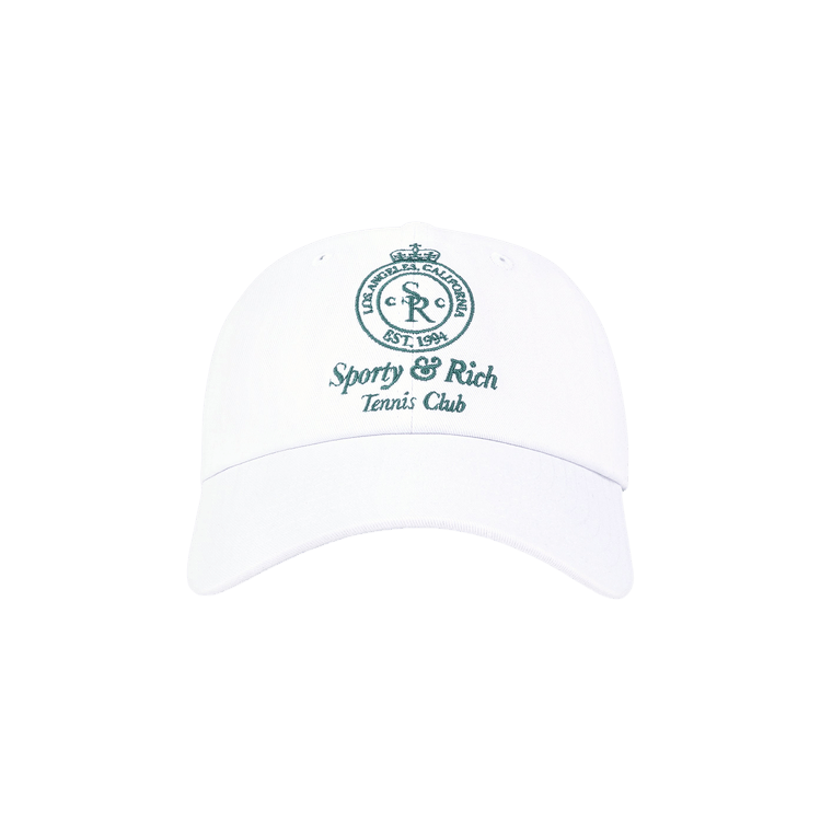 Sporty & Rich Crown Tennis Hat 'White'