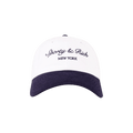 Sporty & Rich Syracuse Hat 'White/Dark Navy'