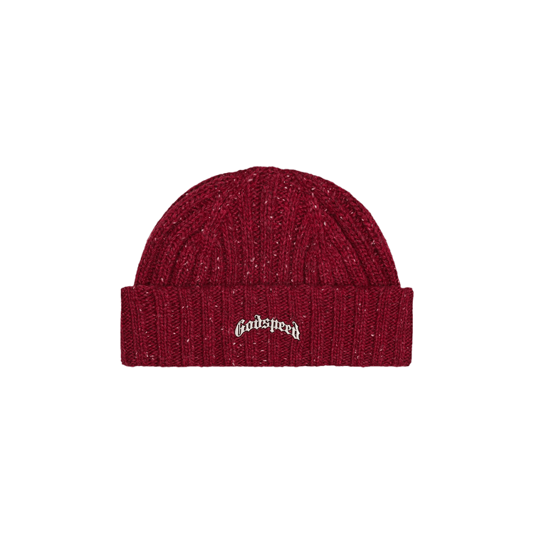Godspeed OG Logo Emblem Beanie 'Burgundy Speckle'