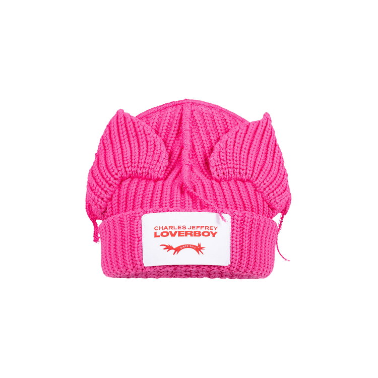 Charles Jeffrey Loverboy Chunky Ears Beanie 'Pink'