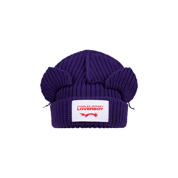 Charles Jeffrey Loverboy Chunky Ears Beanie 'Purple'