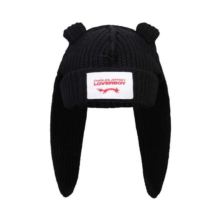 Charles Jeffrey Loverboy Chunky Rabbit Beanie 'Black'
