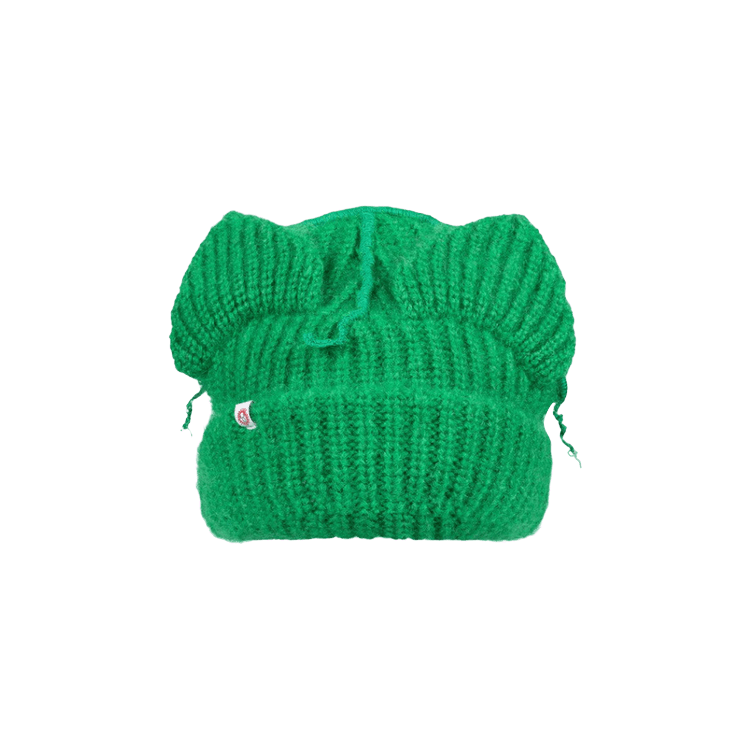 Charles Jeffrey Loverboy Mohair Chunky Ears Beanie 'Green'