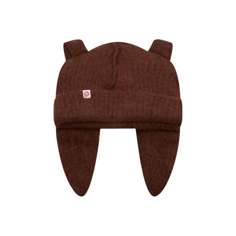 Charles Jeffrey Loverboy Alpaca Chunky Rabbit Beanie 'Brown'