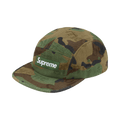 Supreme Jacquard Logos Denim Camp Cap 'Woodland Camo'