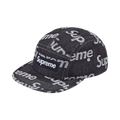 Supreme Jacquard Logos Denim Camp Cap 'Rigid Indigo'