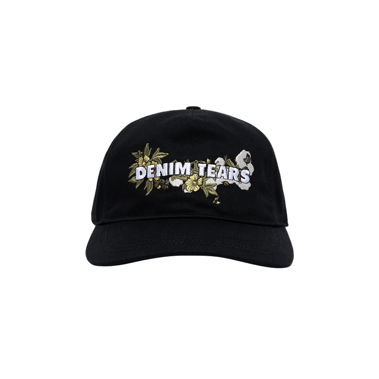 Denim Tears Floral Logo Trucker Hat 'Black'