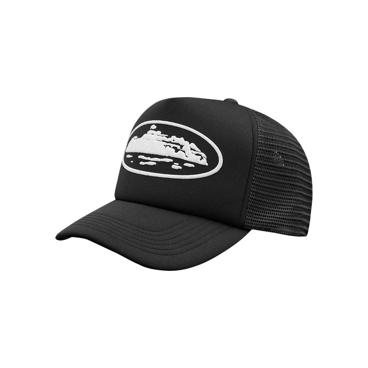 Corteiz Island Puff Print Trucker Hat 'Black'