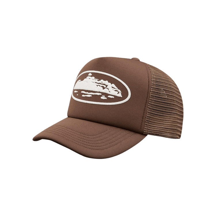 Corteiz Island Puff Print Trucker Hat 'Brown'