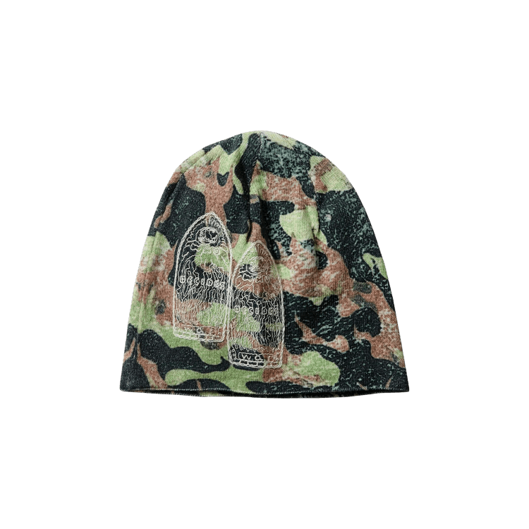 Who Decides War Flame Camo Knit Hat 'Multicolor'