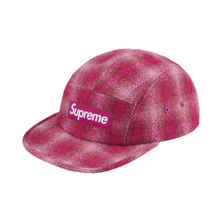 Supreme Harris Tweed Camp Cap 'Pink'