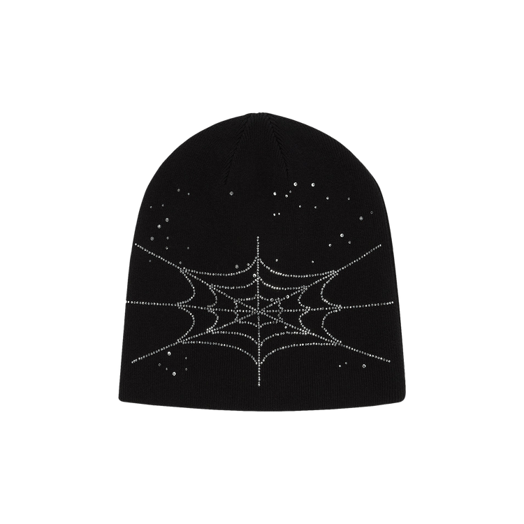 Sp5der Rhinestone Silk Skully 'Black'