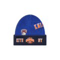 Kith x New Era For The New York Knicks All Over Patches Knit Beanie 'Royal'