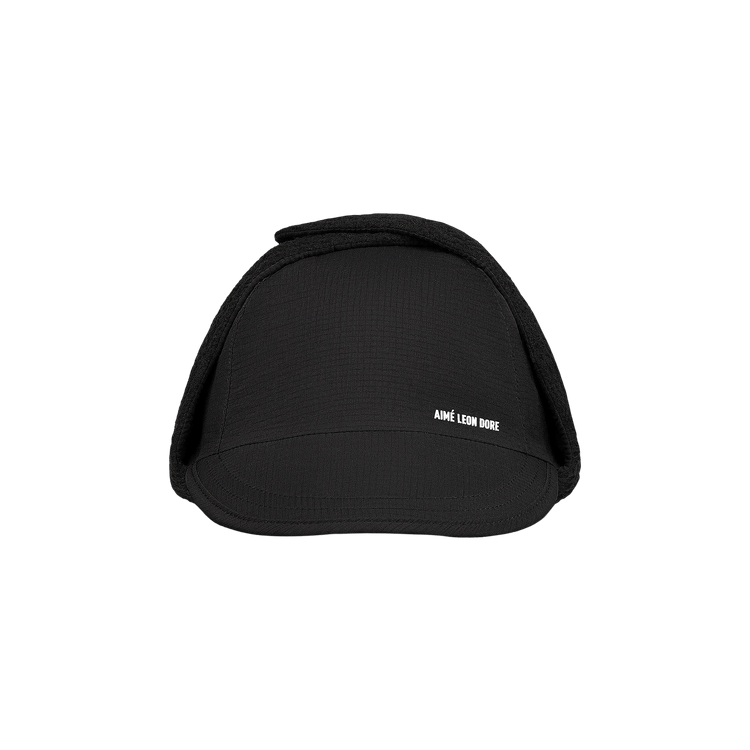 Aimé Leon Dore Fleece Lined Earflap Hat 'Jet Black'