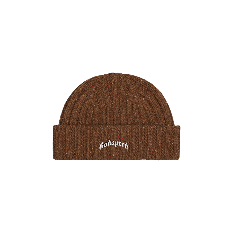 Godspeed OG Logo Emblem Beanie 'Brown Speckle'