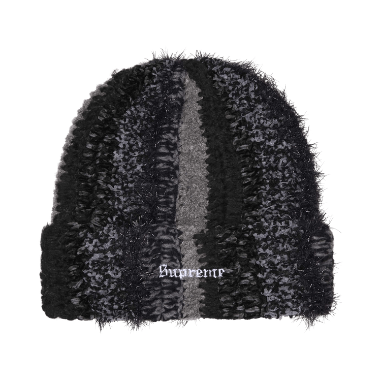 Supreme Tinsel Stripe Beanie 'Black'