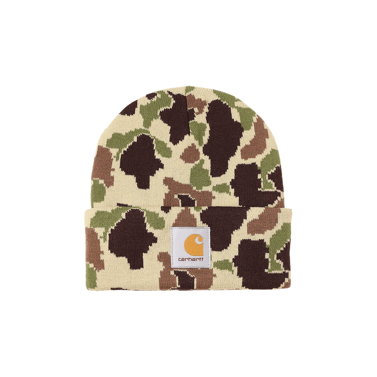 Carhartt WIP Camo Duck Beanie 'Jacquard Green'
