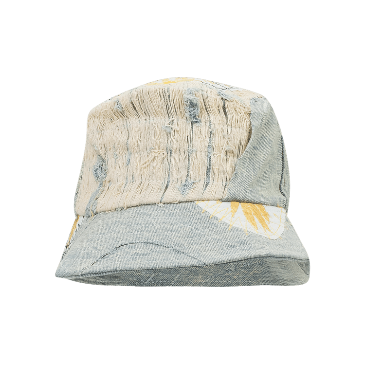 Who Decides War Daisy Upcycled Bucket Hat 'Blue'