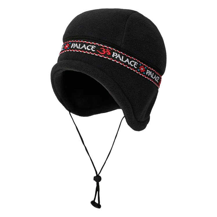 Palace Polartec Om Earflap Beanie 'Black'