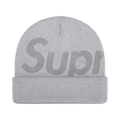 Supreme Studded Knockout Big Logo Beanie 'Heather Grey'