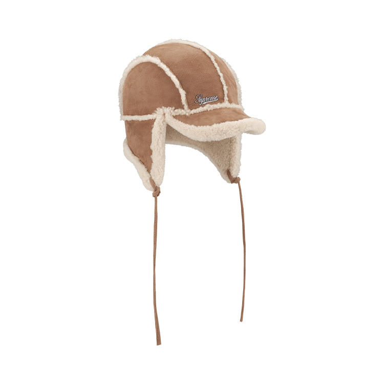 Supreme Shearling Lined Earflap Cap 'Tan'