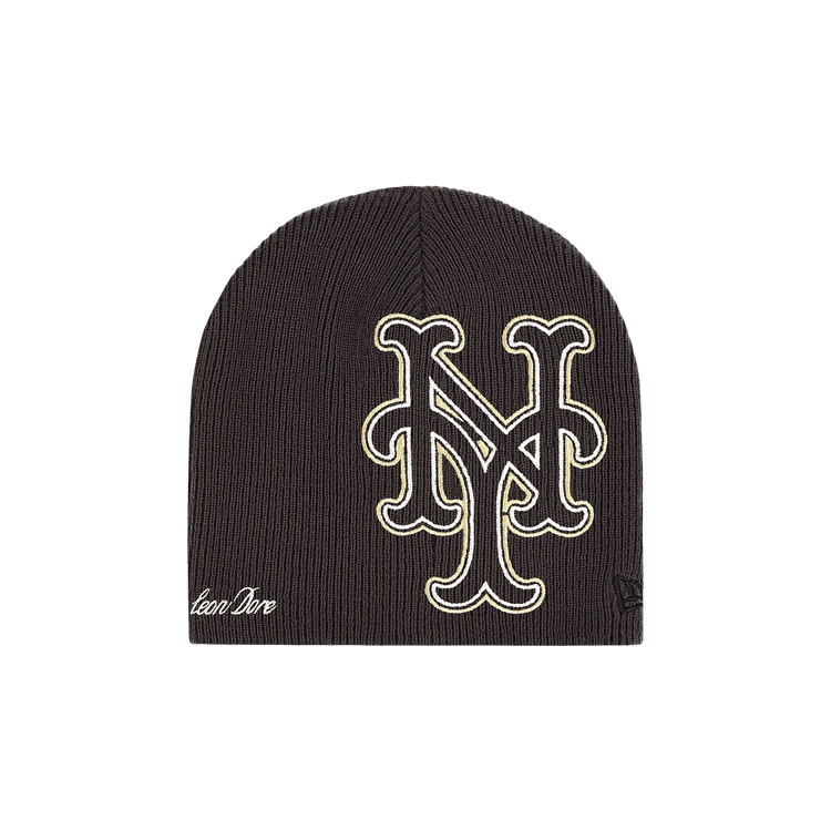 Aimé Leon Dore x New York Mets Embroidered Beanie 'Charcoal'