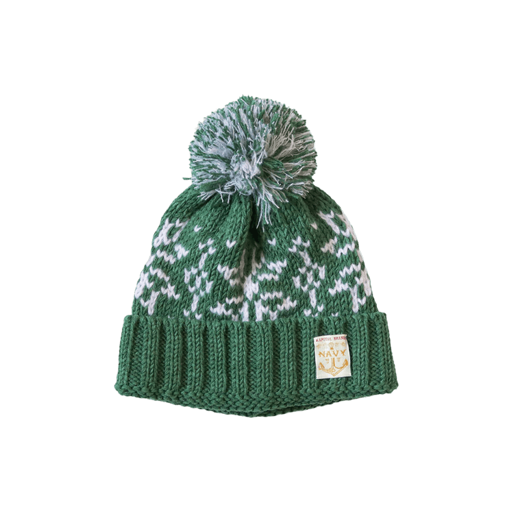 Kapital 3G Wool Snow Knit Cap 'Green'
