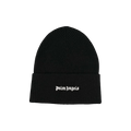 Palm Angels Classic Logo Ribbed Beanie 'Black/White'