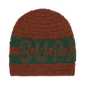 Supreme Crochet Logo Beanie 'Brown'