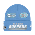 Supreme New Era Football Beanie 'Light Blue'